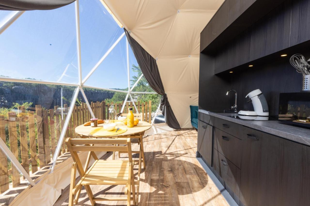 Hotel Les Domes Des Gorges Ruoms Exterior foto